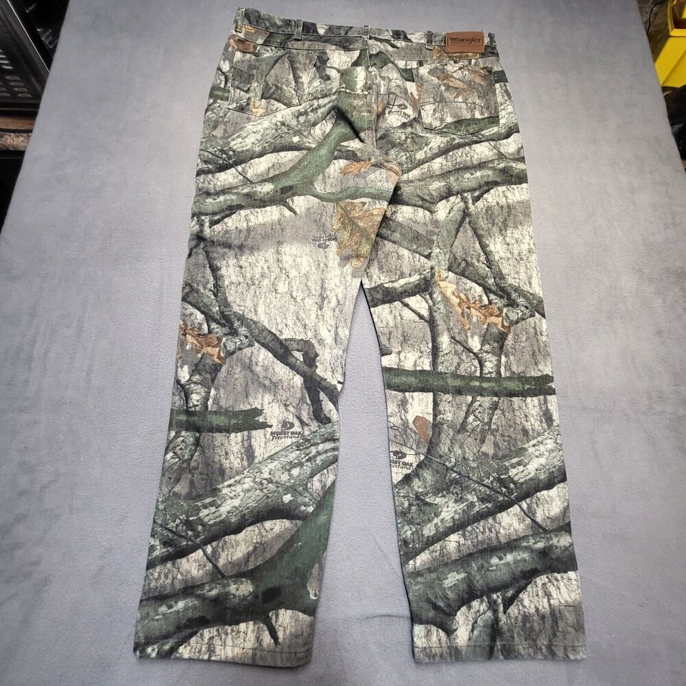 Wrangler Jeans Men's 40x30 Camouflage Pro Gear Mossy Oak Tree Stand Camo - Picture 8 of 9